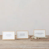 Framed Saying - 3 Styles