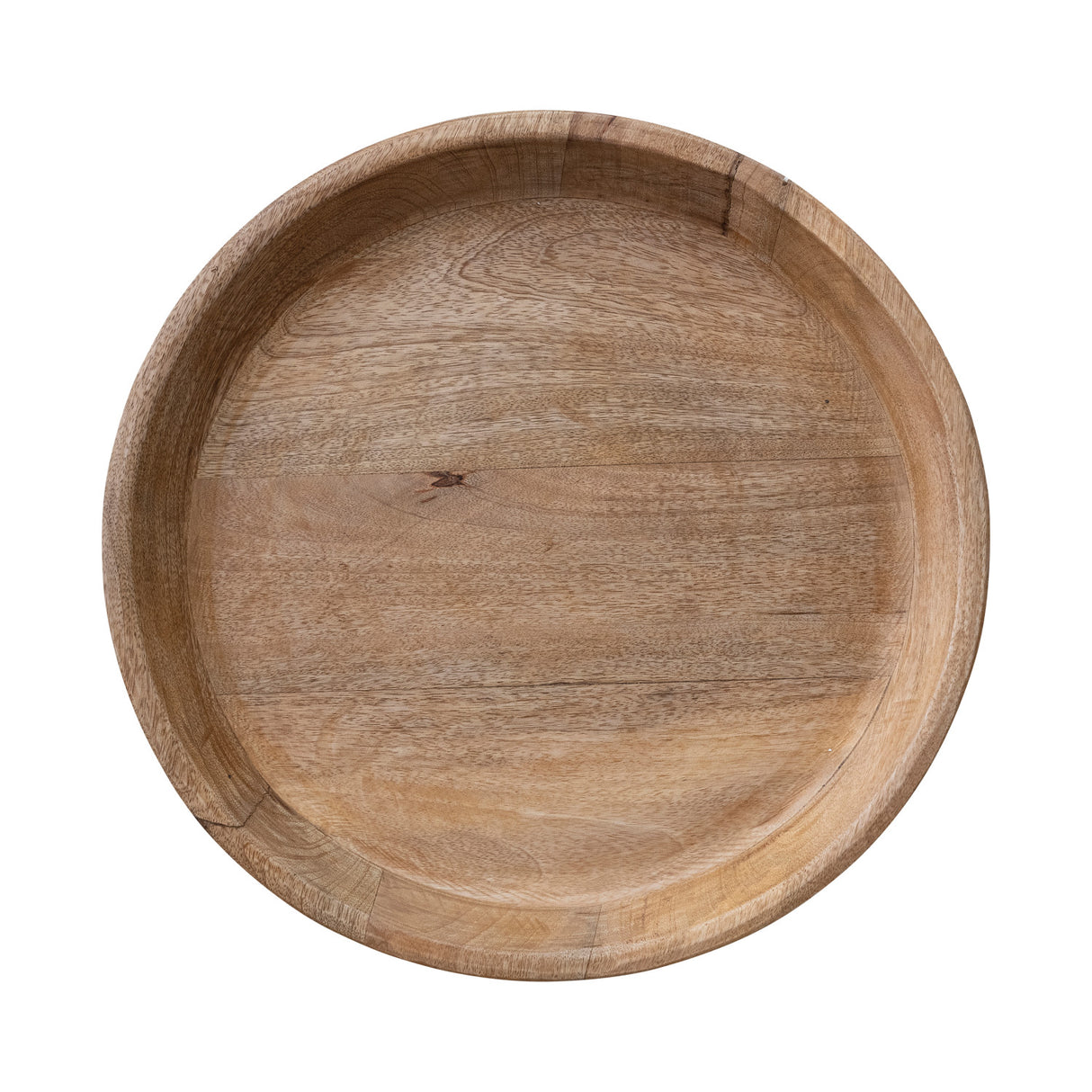 Natural Mango Wood Round Tray