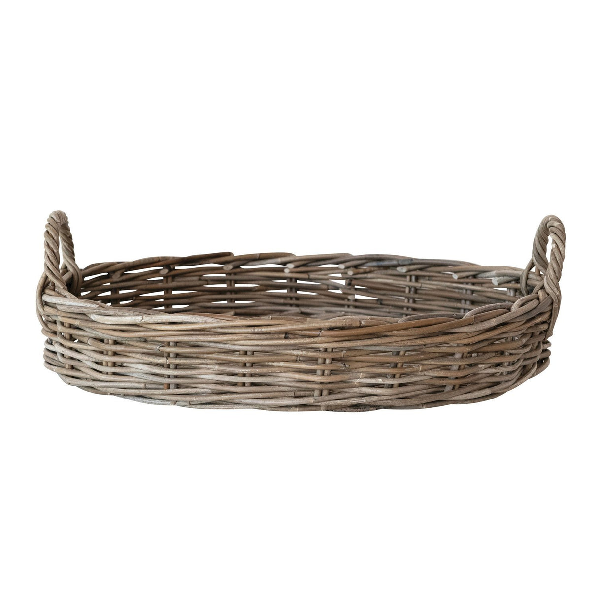 Killeen Oval Hand-Woven Rattan Tray