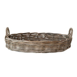 Killeen Oval Hand-Woven Rattan Tray