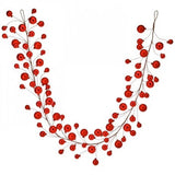 60" Red Shiny Ornament Garland