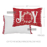 Red Joy Christmas Throw Pillow