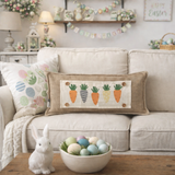 Burlap Stripe Interchangeable Pillow