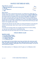 Maple Nut Bread Mix