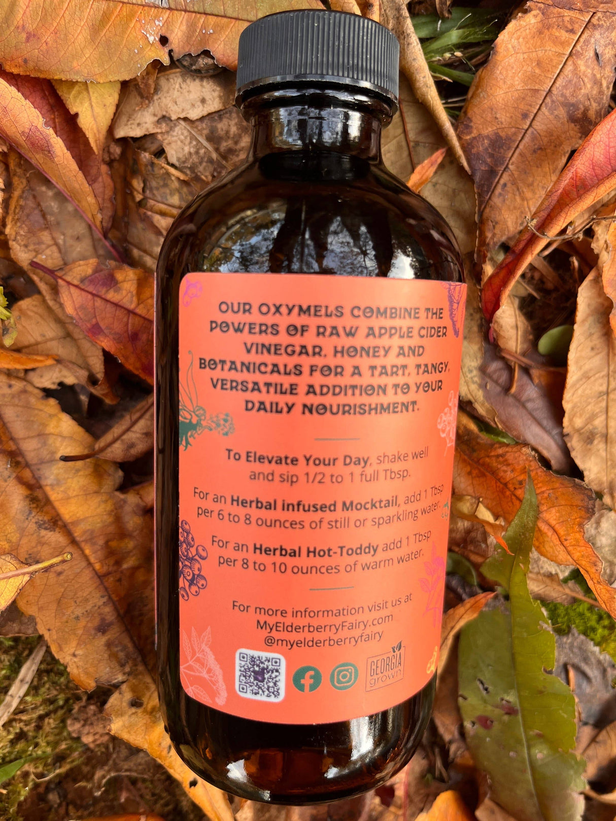 Elderberry-Turmeric Oxymel (8 oz)