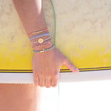Explore Gold Compass Charm Hair Tie Bracelet Set