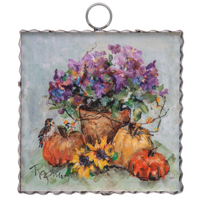 Rozie's Lavender Mums Mini Art