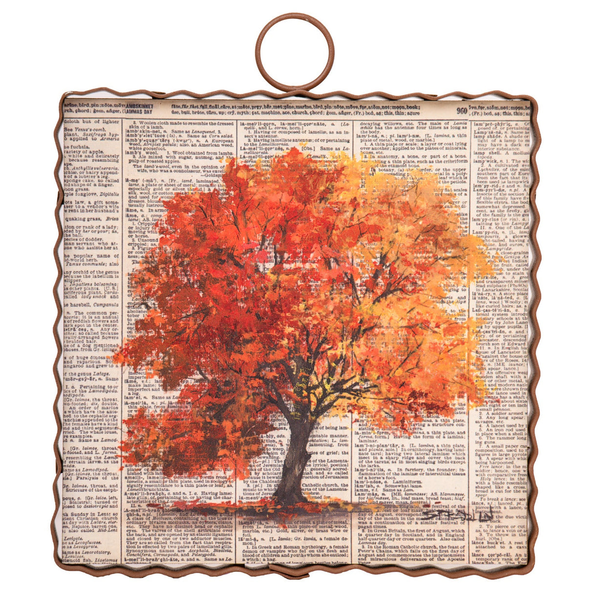 Gallery Words Tree Mini Art