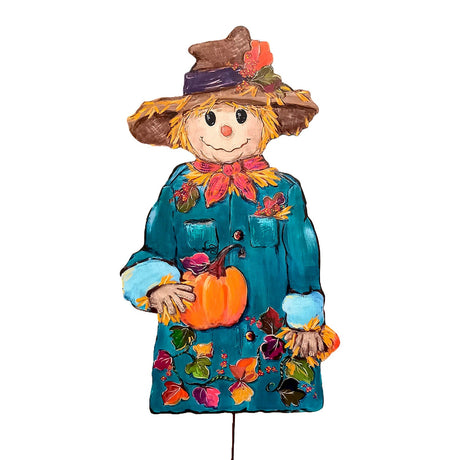 Jeweled Scarecrow Garden Stake