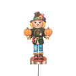 Scarecrow Nutcracker Garden Stake