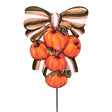 Modern Plaid Pumpkin Swag Garden Stake