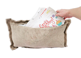 Burlap Stripe Interchangeable Pillow