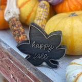 Happy Fall Laser Fall Leaf