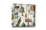 Cabin Lake Life Tea Towel