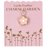 Pink Flower 14K Gold Charm