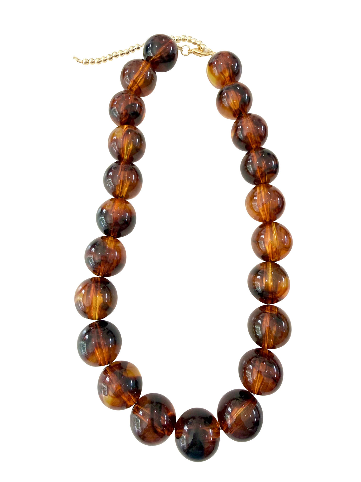 Carter Tortoise Chunky Beaded Necklace