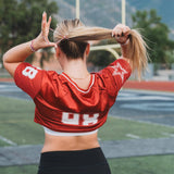 Game Day Crimson & White Hair Tie Bracelet Set