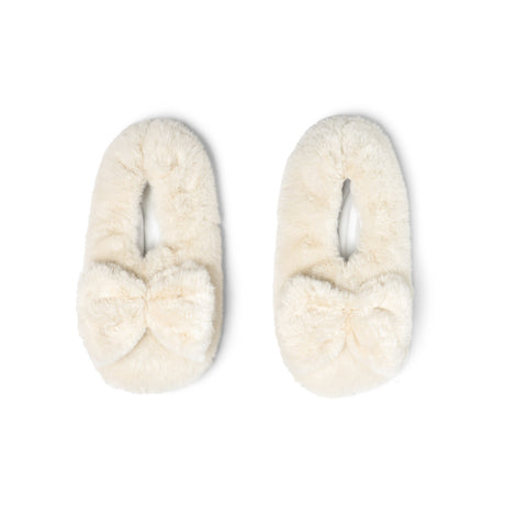 Ivory Cuddlers Heated Slippers