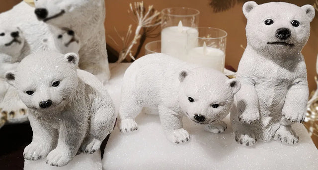 Resin Polar Bear Cub - 3 Sizes