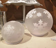 White Snowflake Lighted Orb - 2 Sizes