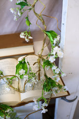 65" White Wild Fairy Blossom Garland