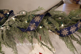 8' Frosted Cedar Swag Garland