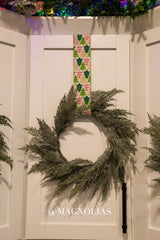 12" Frosted Cedar Candle Ring