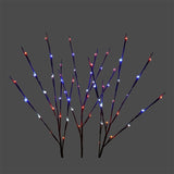 Patriotic Lighted Branch Set