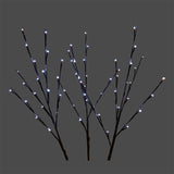 Outdoor Cool White Lighted Branch Set of 3