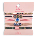 Mahjong Hair Tie Bracelet Set