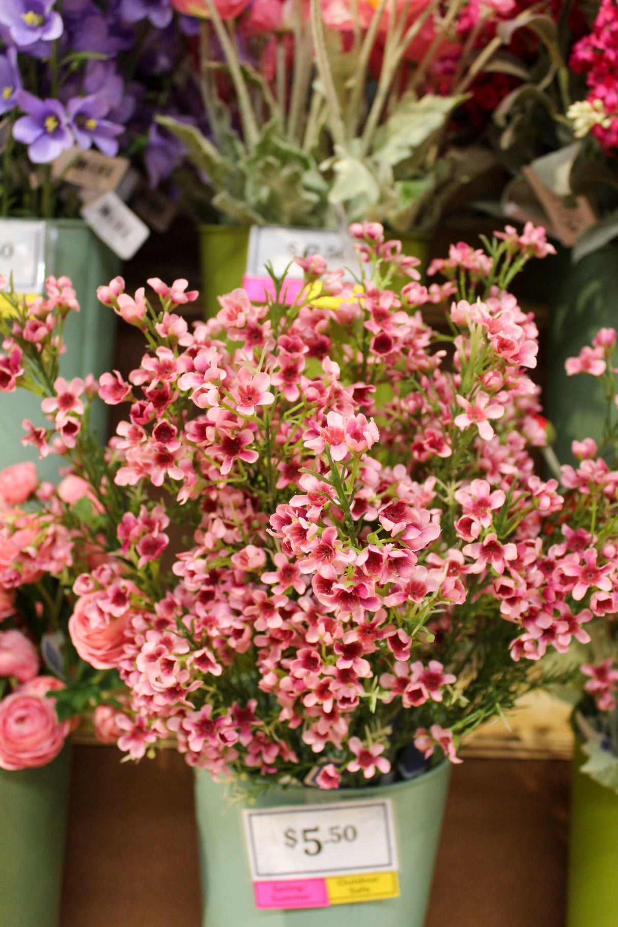 Mauve Waxflower Spray