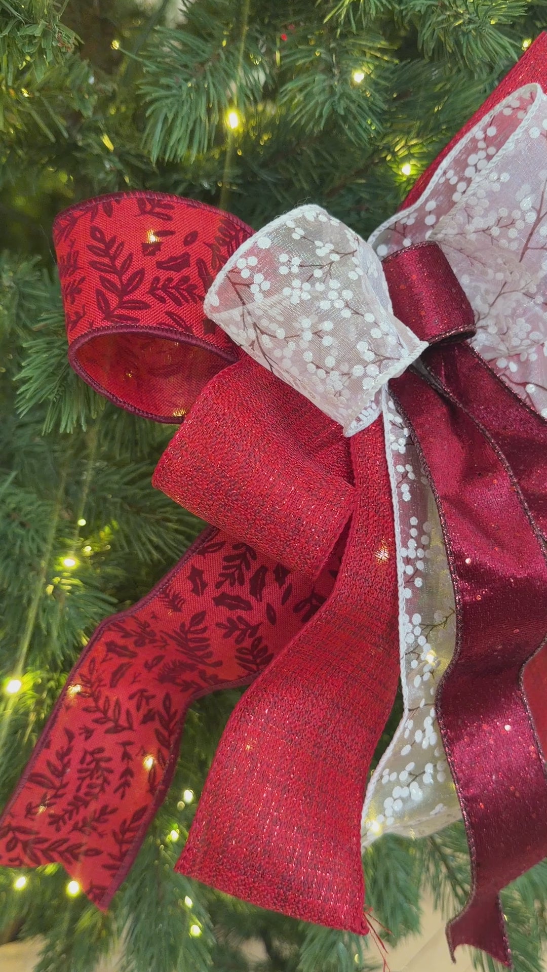 Crimson Christmas Bow