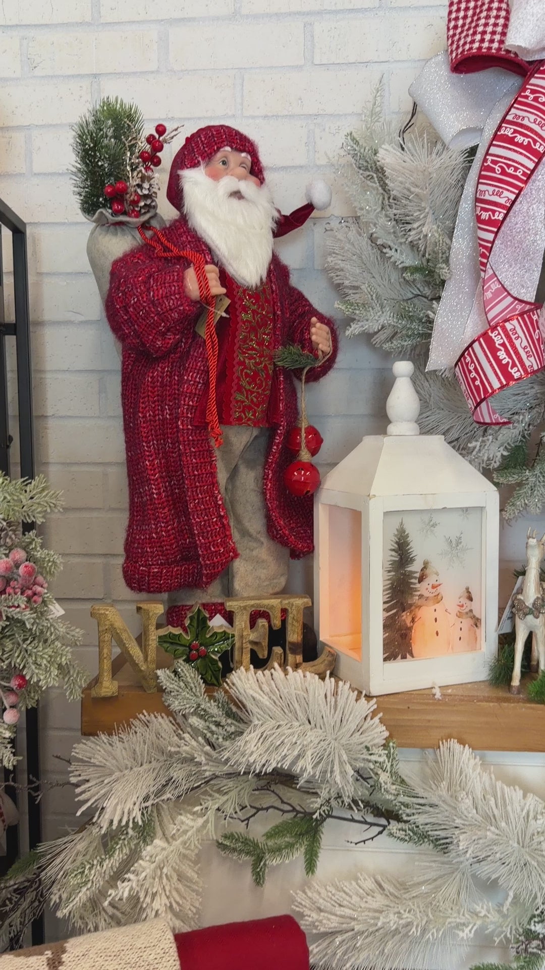Red Multi Santa with Bell