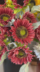 Spice Real Touch Double Sunflower Stem