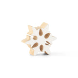 Enameled Wood Snowflakes - 3 Sizes