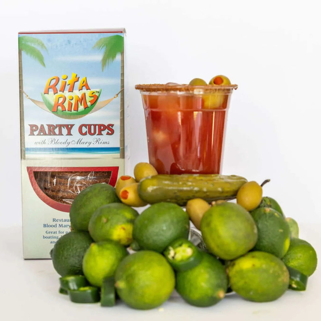 Bloody Mary Pre-Rimmed Cocktail Cups