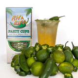 Spicy Jalapeno Pre-Rimmed Cocktail Cups