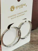 Splash Silver Moonglade Hoop Earrings