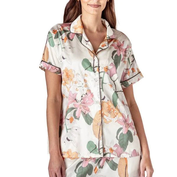 Bloom Service Satin Pajama Top