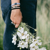 Unity Black & Silver Hair Tie Bracelet Set