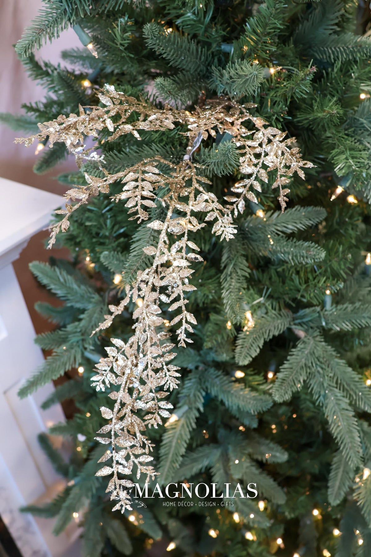 Champagne Mini Smilax Leaf Spray