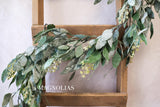 72" Snowed Eucalyptus Garland