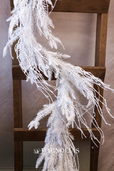 6' Snow Day Flocked Cedar Garland