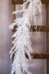 6' Snow Day Flocked Cedar Garland
