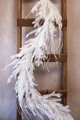 6' Snow Day Flocked Cedar Garland