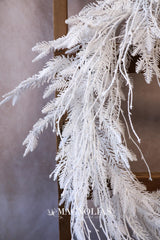 6' Snow Day Flocked Cedar Garland