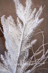 6' Snow Day Flocked Cedar Garland