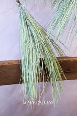 50" Frosted Long Needle Pine Drop Garland