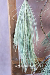 50" Frosted Long Needle Pine Drop Garland