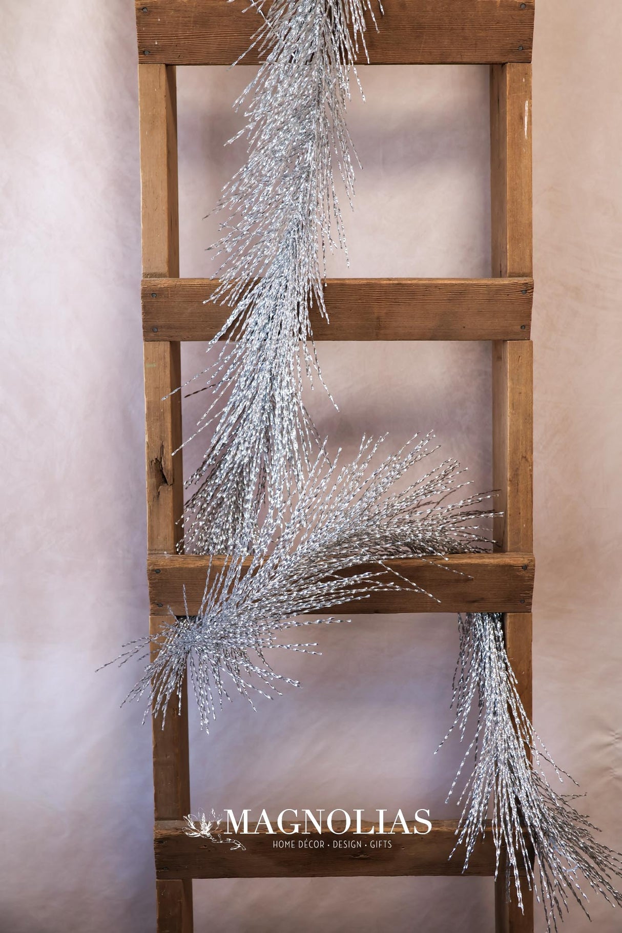 6' Silver Tinsel Garland